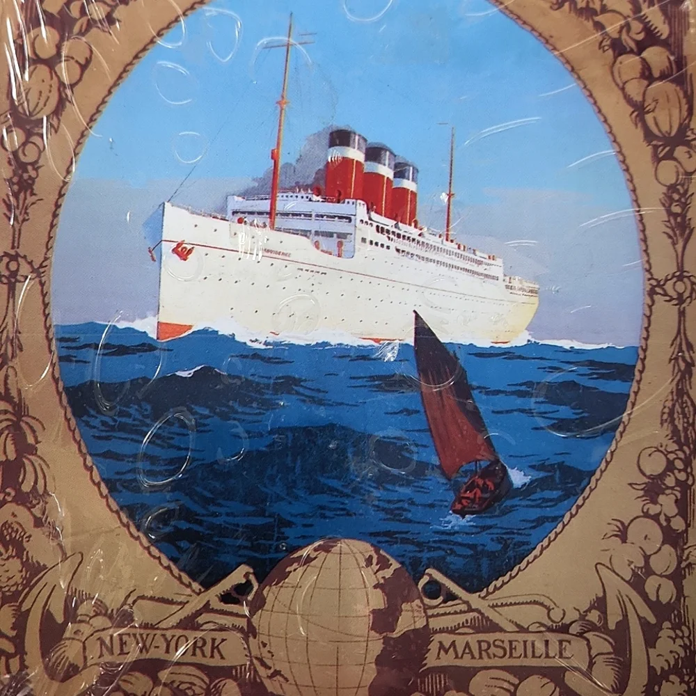 Fabre Line Made in France Metal Postcard NWT Nautical Decor